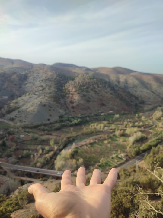 High atlas mountains view