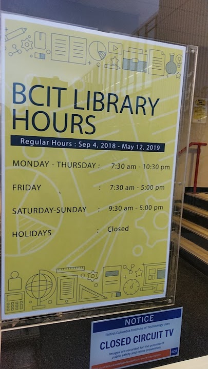 BCIT Library Services at Burnaby Campus