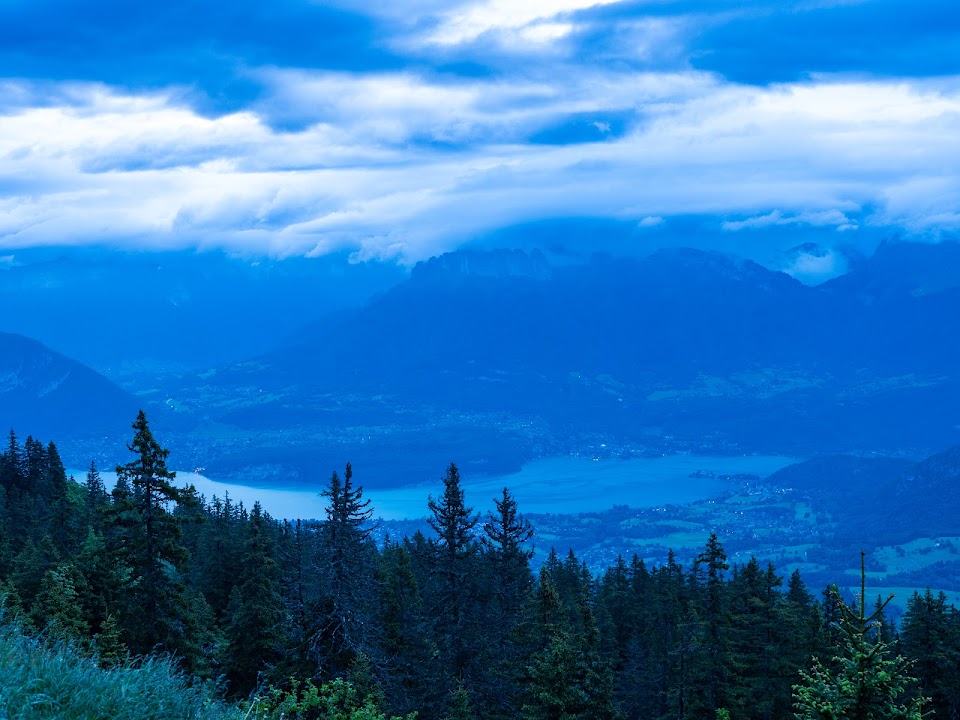 Point de vue sur les Alpes