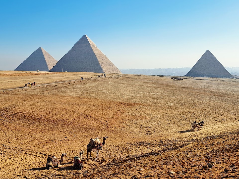 Panoramic View of the Pyramids